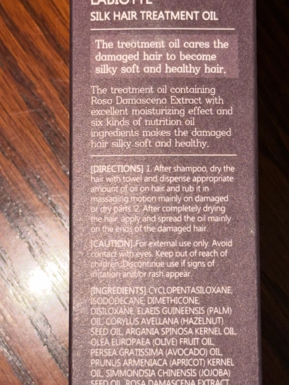 Treatment Oil - Purple NWT  LABIOTTE SILK HAIR TREATMENT OIL 150/5.07 Oz K